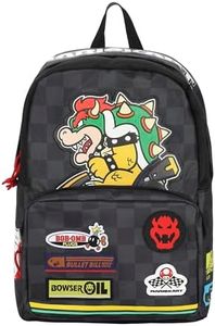 Bioworld Mario Kart Novelty Bowser Kart Inspired Adult 17" Backpack