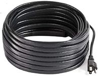 RUITN Heat Tape for Ice Dam Prevention Heavy Duty Self-Regulating 60 FT Plug-in Ready Heat Cable 120V, 8 watts/ft (6 Foot Cold Lead)