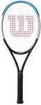 Wilson Ultra Power 100 Tennis Racket, For advanced players, Carbon/basalt fibre, Blue/Black/Grey, WR055010U1