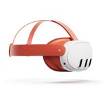 Meta Quest 3 Facial Interface and Head Strap (Blood Orange)