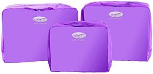 Olympia 3 Piece Packing Pouch Set, Purple, One Size