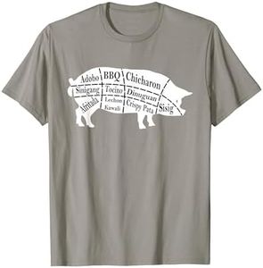 Pig Parts Filipino Food BBQ Pinoy Adobo Funny Pork T-shirt