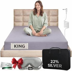 Luxury Grounding Sheets King 22% Silver Fiber, 74% Cotton, 4% Silk, SGS Quality Certified Grounded Well Bed Sheet - Conductive Earth Fitted Sheet for Better Sleep, Grey
