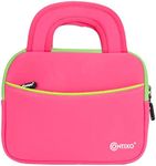 Contixo 7 Tablet Sleeve Bag Good V8/V9 Kids Tablet, Dragon Touch Y88X Pro/Y88X/M7 Kids Tablet, iPad Mini 4 3 2 1, Galaxy Tab A 8.0, Amazon Fire 7 and 8with Accessory Pocket (Pink)