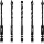 Meccion Tile Drill Bit 6mm x 5Pcs P