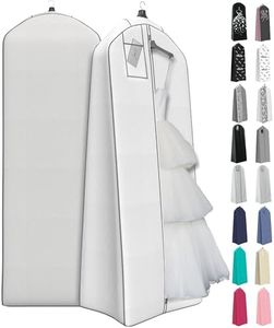 Wedding Dress Bag – Large Garment Bag For Long Gowns -72"x24”, Big 20” Gusset
