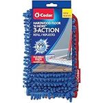 O-Cedar Dual-Action Microfiber Flip Mop Refill, Blue, White