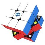 CuberShop GAN 356 M Magnetic Speed Cube Lite, Gans 3X3 Stickerless Magnetic Cube, Smooth & Fast 3 by 3 Lite Flagship Performance, GAN 356M Speed Cube