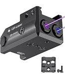 QR-Laser Dual Blue Purple Laser Sights with Removable Rail Adapters, Duo-Laser Combo for Pistols with Picatinny Rail Mount, Rechargeable with USB Charging Cable