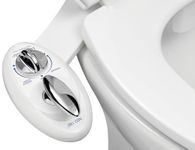 Luxe Bidet Neo 180 - Self Cleaning Dual Nozzle - Fresh Water Non-Electric Mechanical Bidet Toilet Attachment (white and white)