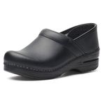Dansko Women's Professional Box Leather Clog,Black,38 EU / 7.5-8 B(M) US