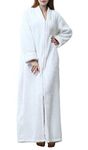 Winter Fleece Robe Zip Front