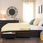 Prepac Full/Double 6 drawer Platform Storage Bed Black PNo: BBD-5600-3K