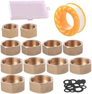 SVOCK 12 Pièces Bouchon 20/27 Femelle, Bouchon Radiateur 12/17 15/21 20/27 26/34 Femelle, Bouchon Laiton Femelle 20/27 Bouchon de Radiateur, Bouchon Laiton Femelle mit Joint Plat y Boîte de Rangement