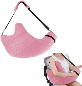 Zantle Shoulder Surgery Pillow Rotator Cuff Pillow Recovery and Pain Relief Removable with Shoulder Strap Arm Support Pillow for Side Sleeping and Walking (Dark Pink)