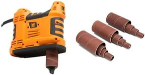 WEN HA5932 5-Amp Variable Speed Portable Oscillating Spindle Sander + WEN 5932SPC Replacement Spindle Sanding Sleeves (12 Pack)
