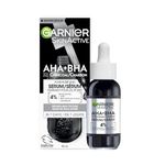 Garnier Charcoal Serum, Pore-Purifying, Mattified Looking Skin, With 4% AHA + Salicylic Acid + Niacinamide, Anti-Blemish, Suitable for Sensitive or Acne Prone Skin, Vegan Formula, SkinActive, 30ml