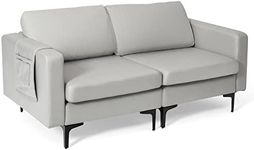 Costway Loveseat Sofa, Modern 2-Sea