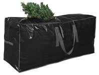 Primode Christmas Tree Storage Bag | Fits Up to 7 Ft. Tall Disassembled Holiday Tree | 45” x 15” x 20” Tree Storage Container | Protective Zippered Artificial Tree Bag with Handles (Black)