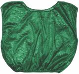 Champion Sports Numbered Mesh Youth Scrimmage Vest, Green (Pack of 12)