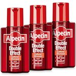 Alpecin Double Effect Shampoo 3x 200ml | Anti Dandruff and Natural Hair Growth Shampoo | Energizer for Strong Hair | Hair Care for Men Made in Germany