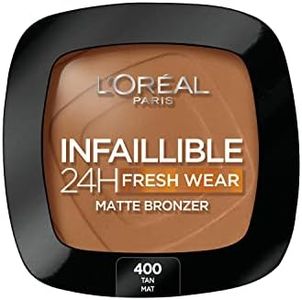 L'Oréal Paris - Poudre Bronzante Longue Tenue - Waterproof - Infaillible 24H Fresh Wear - Teinte : Mat (400) - 26,4 g