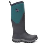 Muck Boots Women's Arctic Sport II Tall Fleece Lined Waterproof Pull on Boot, Navy Spruce, 5