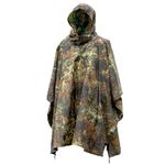 Mil-Tec Ripstop Poncho, Flecktarn, One Size