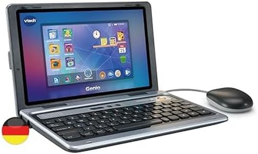 VTech Genio learning laptop XL - learning computer with large 7" LCD screen with Internet access, text program and lots of learning content - for children aged 5-12 years, gray