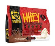 MUTANT WHEY – 2 Flavors in 1 Bag! 100% Whey Protein Powder, Gourmet Taste, 22g of Protein, 10.4 g EAAs, 5 g BCAAs, Fast Absorbing, Easy Digesting, Triple Chocolate and Vanilla Ice Cream - 1.8 kg