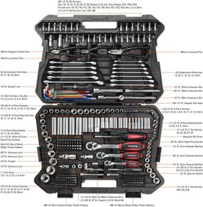 STARWORK 314-Piece Mechanics Tool Set – Comprehensive Socket & Wrench Kit