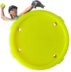 FEYRUN Softball Spinner for Pitcher, Overhand Thrower Training Aid for Sports Practice Softball, Official Size/Weight (Green)