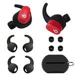 Luckvan Silicone Ear Tips for Beats Studio Buds Ear Hook Earbuds Replacement Slip Cover 2 Pairs Black