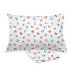 BreathableBaby Cotton Percale Pillowcase, for 13" x 18"/33 x 46 cm Toddler Pillow, Bears (2-Pack)