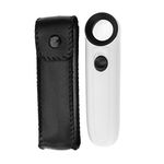 Handheld Magnifier Magnifying Glass, 5X/15X/40X LED Lighting Magnifying Glass Magnifier ABS Plastic Case for Crafts, Hobby, Jewelry Inspection(MG6B-1B 40×)