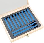 KATSU Lathe Turning Milling Cutting Tool Set 11 Pieces 10mm Cemented Carbide Tip Tipped Brazed Boring Welding Cutter for Lathes CNC Metalworking Engineering 11011810