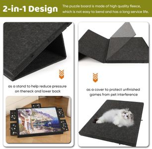 Ruication Tilting Jigsaw Puzzle Board – Adjustable Tabletop Organizer