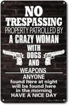 QYAYIK Funny No Trespassing Signs, 