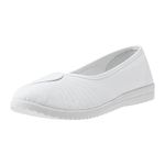 Arch Support Shoes Ladies Fold Up Flat Shoes Flat Women Cute Pattern Shoes Fashion Soft Sole Cloth Shoes Soft Sole Cloth Shoes Beef Tendon Sole Non Slip Silver Bridal Shoes Black Loafers (White, 6)