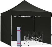 Pop Up Canopy Tent with Sidewalls 10x10 for Outdoor Commercial Instant Sun Shelter,Black