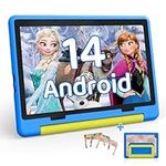 HotLight Kids Tablet 10 inch Android 14 Octa-Core, 8GB RAM+64GB ROM, 1280 * 800 IPS, 5MP+8MP Dual Camera, 5000mAh, Parental Control, WiFi 6/BT 5.3, Child Tablet with Protective Case(Blue)