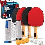PRO SPIN Table Tennis Set | All-in-One 2-Player Kit | Portable Table Tennis Net, Premium Table Tennis Bats and Balls | Play Ping Pong on Dining Table or Any Table| Great Gift, Fun Table Game for Kids