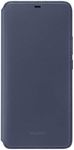 Huawei Flip Folio Textured Wallet Cover/Case for Mate 20 Pro, Deep Blue