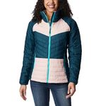 Columbia Women's Powder Lite Jacket, Puffer Jacket, Night Wave/Dusty Pink, Size M