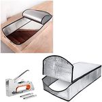 Attic Stairway Insulation Cover with Installation Tool - Energy Saving R-Value 15.5 Class A Fireproof Attic Stairs Door Ladder Insulator Pull Down Tent Kit with Zipper 25'' x 54''x 11''
