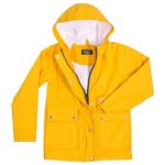 A2Z 4 Kids PU Raincoat Jackets Yellow Windbreaker Waterproof Parka Shower Resistant - Raincoat 625 Yellow 9-10