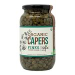 Ishka Farms Organic Capers Fines in Brine [11-13mm] Ideal for Pasta | Salads | Salsa dips | Pizza & Sandwiches Toppings | X-Large, 1000 Grams (Ker)