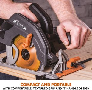 Evolution R185CCS Circular Saw – 185mm, TCT Blade, 64mm Depth, 230V