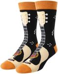 HAPPYPOP Guitar Gifts for Men - Unique Heavy Metal Gifts Teens, Music Gifts Guitar Socks for Guitar Players Teachers