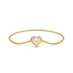 Kisna Real Diamond Jewellery 18KT Yellow Gold SI Diamond Bracelet for Woman | Centric